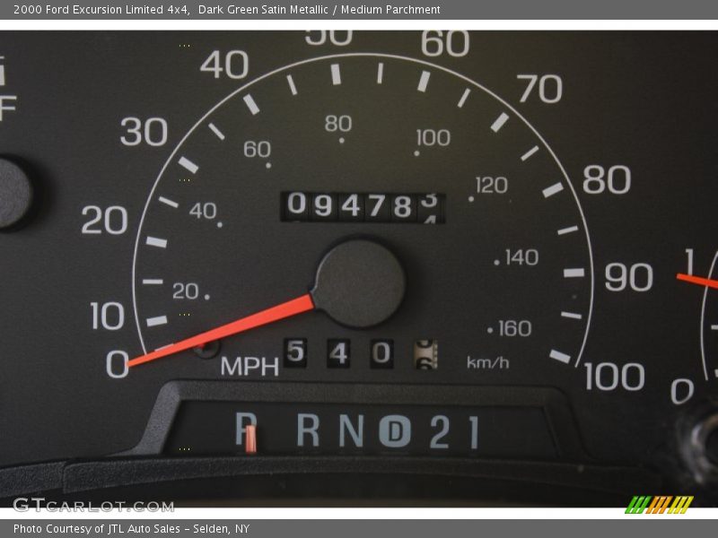 Dark Green Satin Metallic / Medium Parchment 2000 Ford Excursion Limited 4x4