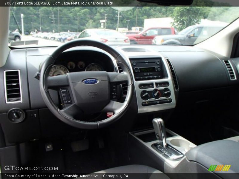 Light Sage Metallic / Charcoal Black 2007 Ford Edge SEL AWD