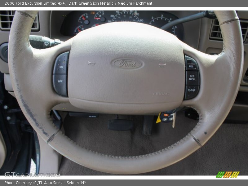 Dark Green Satin Metallic / Medium Parchment 2000 Ford Excursion Limited 4x4