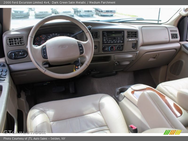 Dark Green Satin Metallic / Medium Parchment 2000 Ford Excursion Limited 4x4