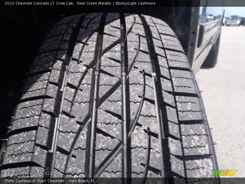 Steel Green Metallic / Ebony/Light Cashmere 2010 Chevrolet Colorado LT Crew Cab