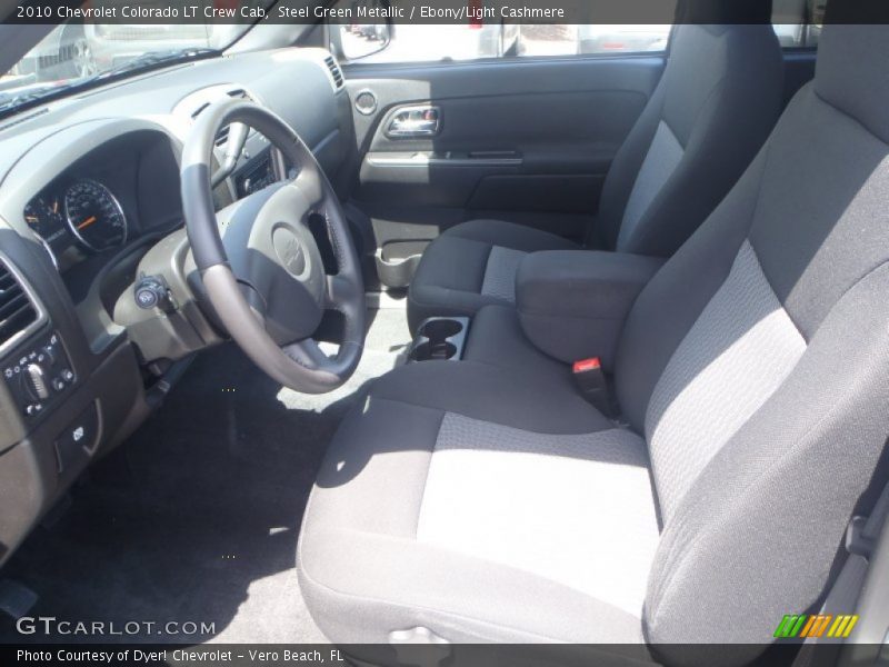 Steel Green Metallic / Ebony/Light Cashmere 2010 Chevrolet Colorado LT Crew Cab