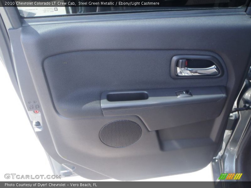 Steel Green Metallic / Ebony/Light Cashmere 2010 Chevrolet Colorado LT Crew Cab