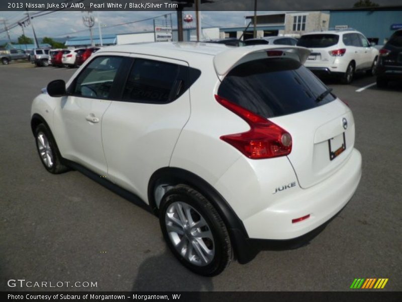 Pearl White / Black/Silver Trim 2013 Nissan Juke SV AWD