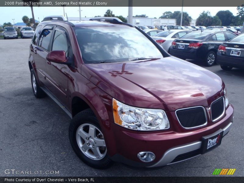 Sonoma Red Metallic / Ebony 2008 Pontiac Torrent AWD