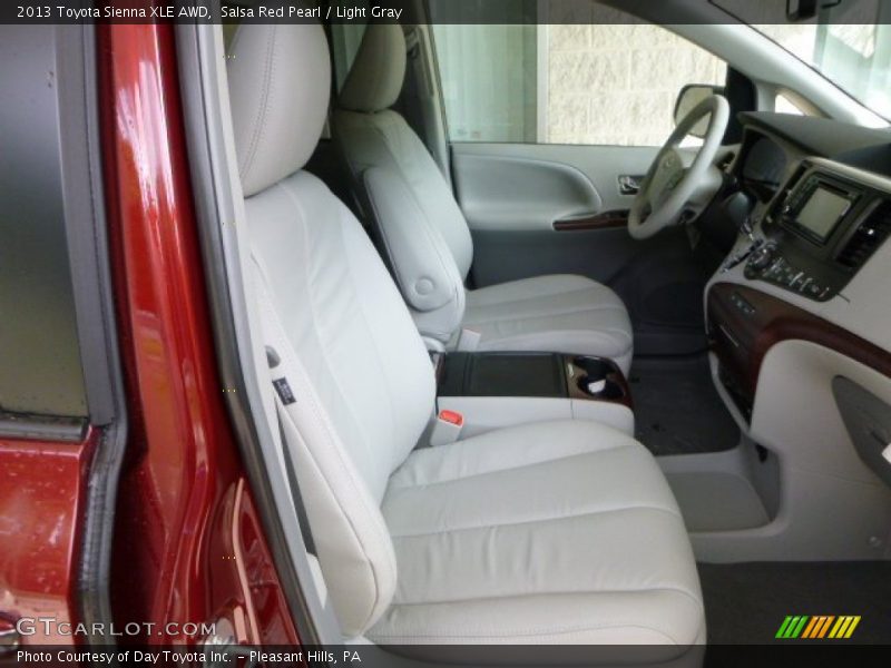 Salsa Red Pearl / Light Gray 2013 Toyota Sienna XLE AWD