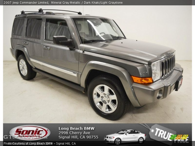 Mineral Gray Metallic / Dark Khaki/Light Graystone 2007 Jeep Commander Limited