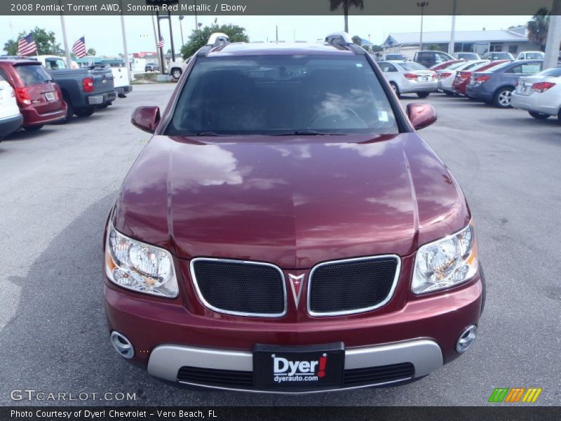 Sonoma Red Metallic / Ebony 2008 Pontiac Torrent AWD