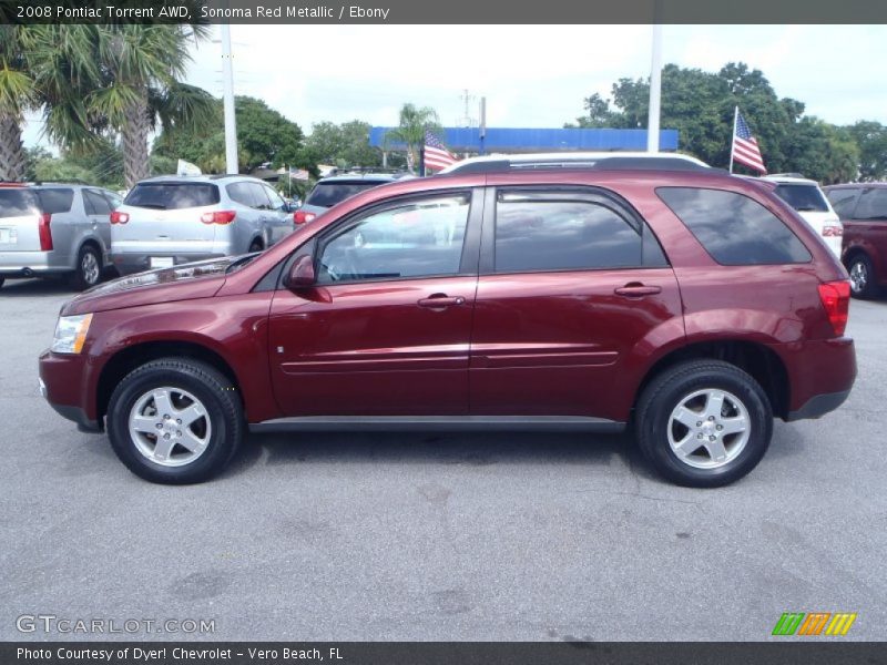 Sonoma Red Metallic / Ebony 2008 Pontiac Torrent AWD