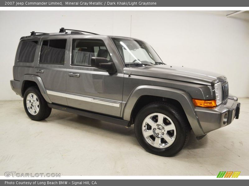 Mineral Gray Metallic / Dark Khaki/Light Graystone 2007 Jeep Commander Limited