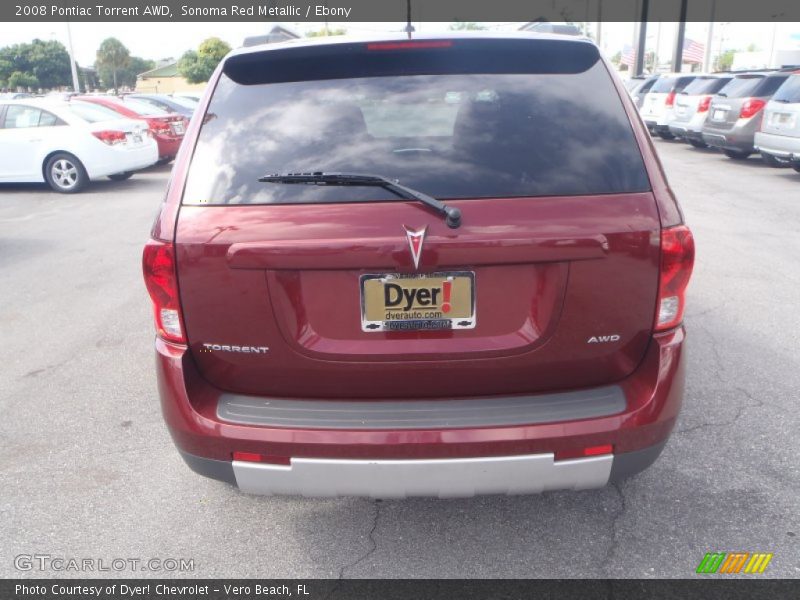Sonoma Red Metallic / Ebony 2008 Pontiac Torrent AWD