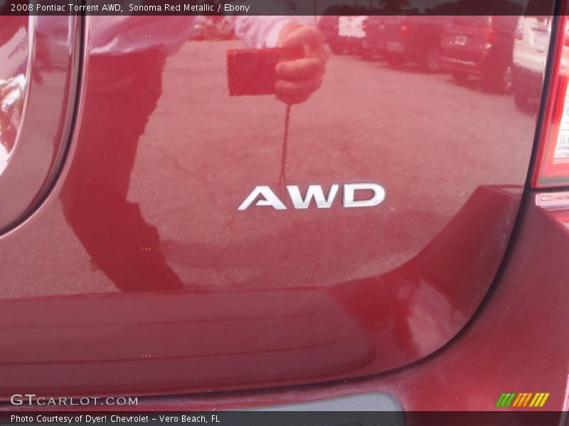 Sonoma Red Metallic / Ebony 2008 Pontiac Torrent AWD