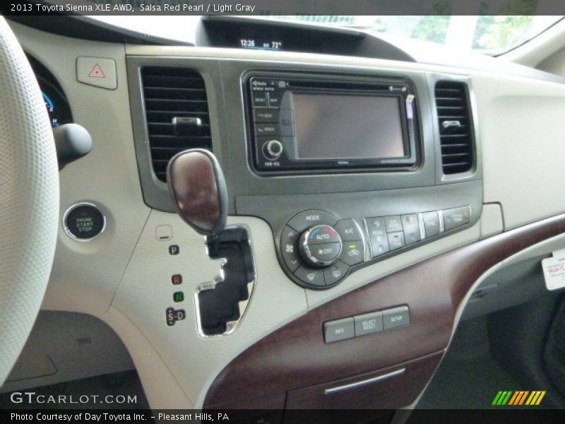 Salsa Red Pearl / Light Gray 2013 Toyota Sienna XLE AWD