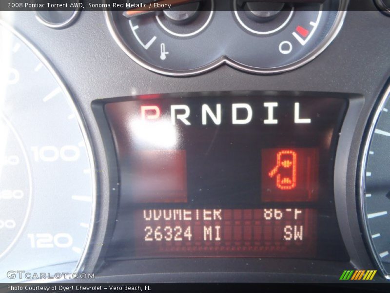Sonoma Red Metallic / Ebony 2008 Pontiac Torrent AWD