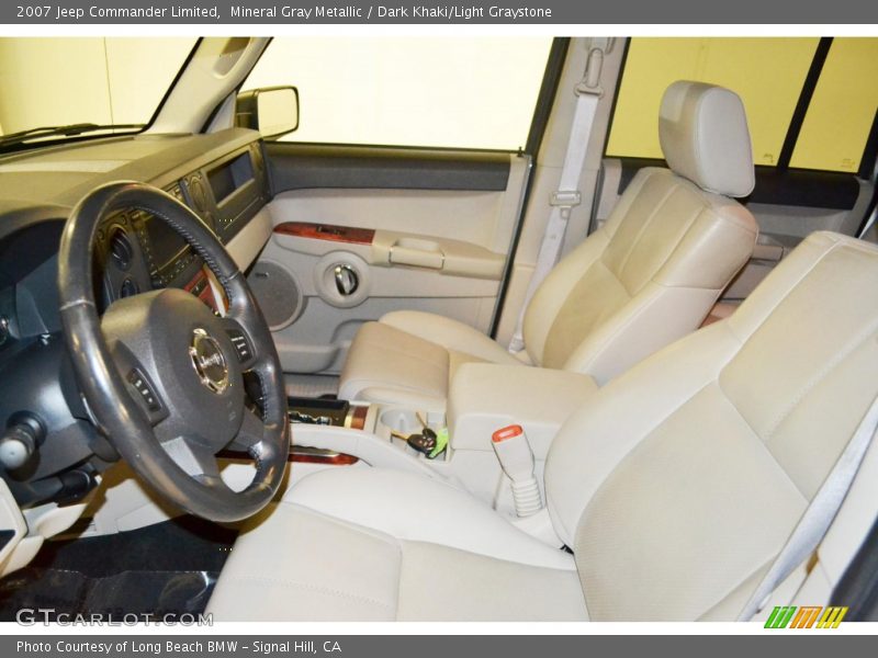 Mineral Gray Metallic / Dark Khaki/Light Graystone 2007 Jeep Commander Limited