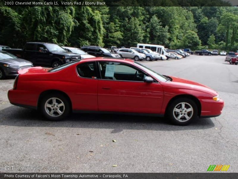 Victory Red / Ebony Black 2003 Chevrolet Monte Carlo LS