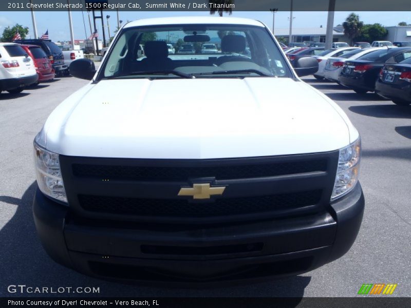 Summit White / Dark Titanium 2011 Chevrolet Silverado 1500 Regular Cab