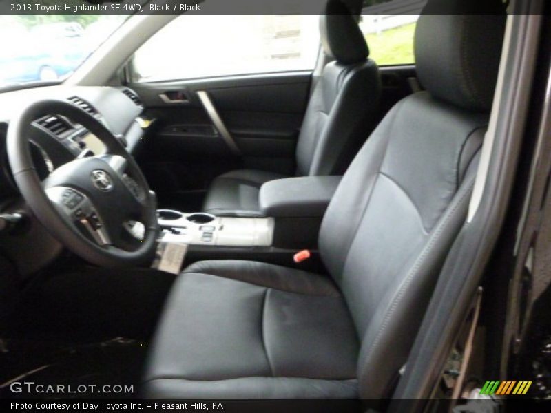 Black / Black 2013 Toyota Highlander SE 4WD