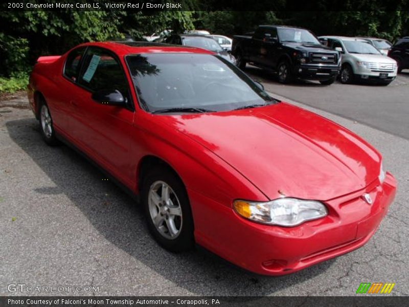 Victory Red / Ebony Black 2003 Chevrolet Monte Carlo LS