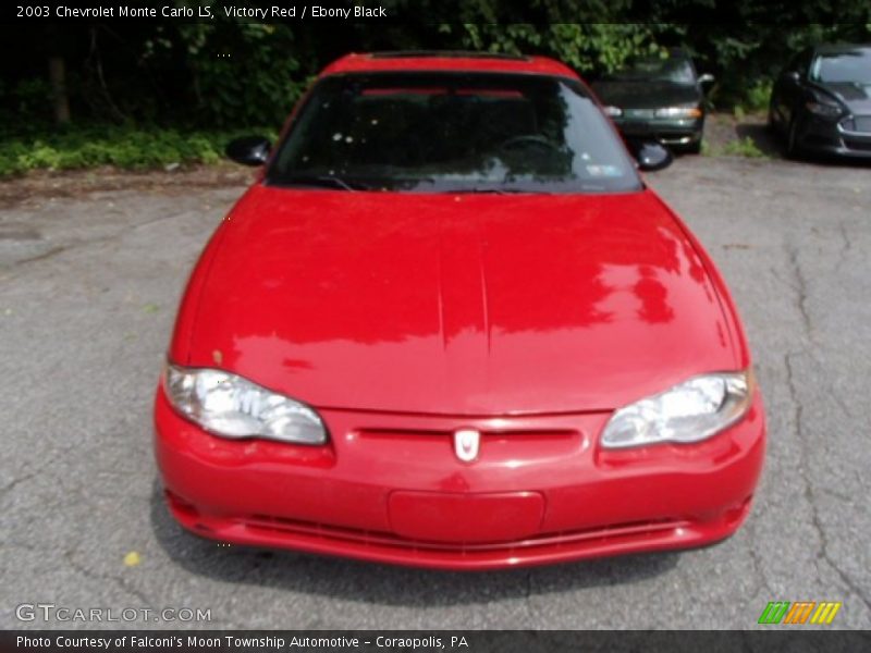 Victory Red / Ebony Black 2003 Chevrolet Monte Carlo LS