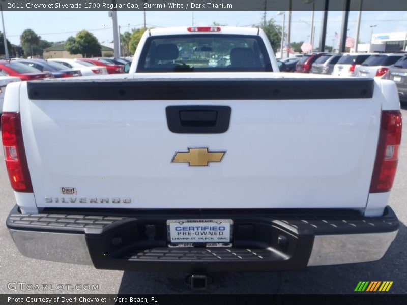 Summit White / Dark Titanium 2011 Chevrolet Silverado 1500 Regular Cab