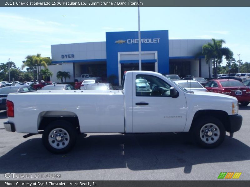 Summit White / Dark Titanium 2011 Chevrolet Silverado 1500 Regular Cab
