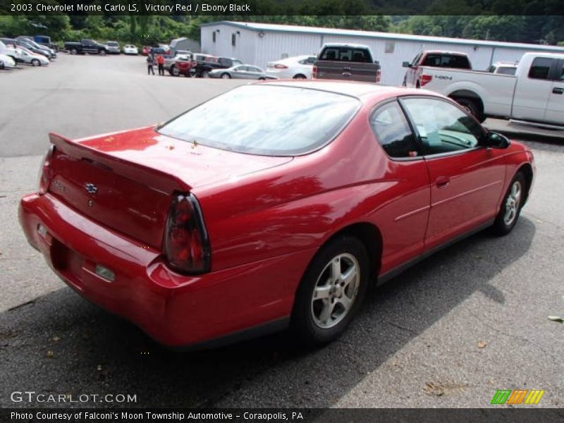 Victory Red / Ebony Black 2003 Chevrolet Monte Carlo LS
