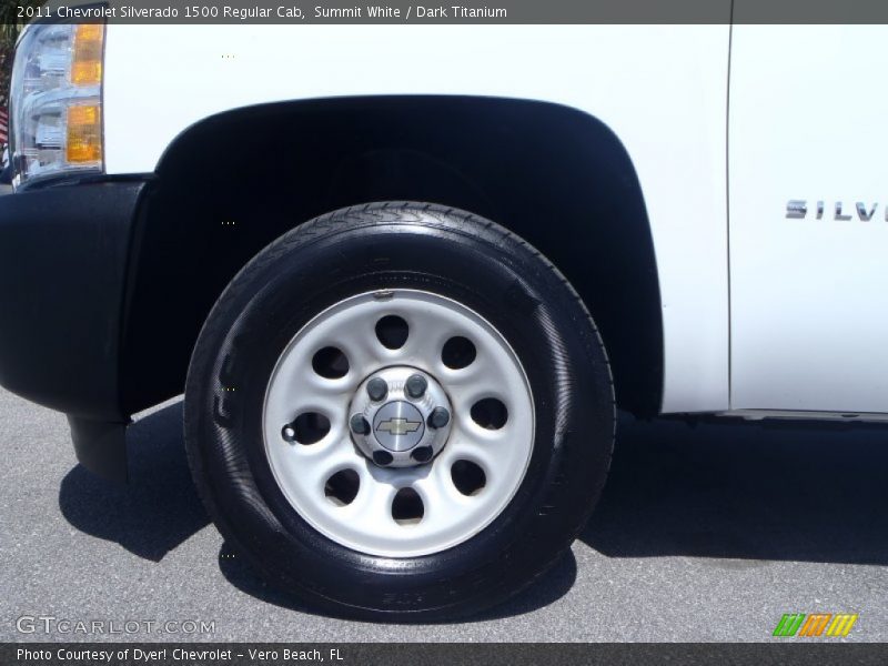 Summit White / Dark Titanium 2011 Chevrolet Silverado 1500 Regular Cab