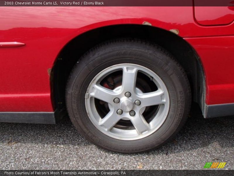 Victory Red / Ebony Black 2003 Chevrolet Monte Carlo LS