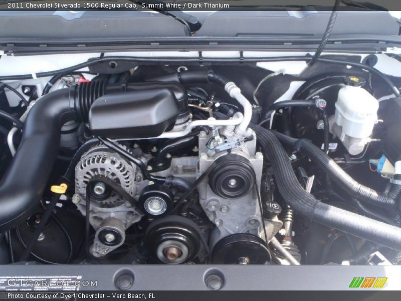 Summit White / Dark Titanium 2011 Chevrolet Silverado 1500 Regular Cab
