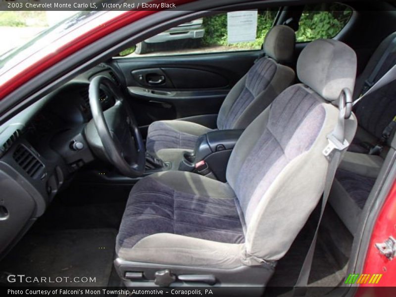 Victory Red / Ebony Black 2003 Chevrolet Monte Carlo LS