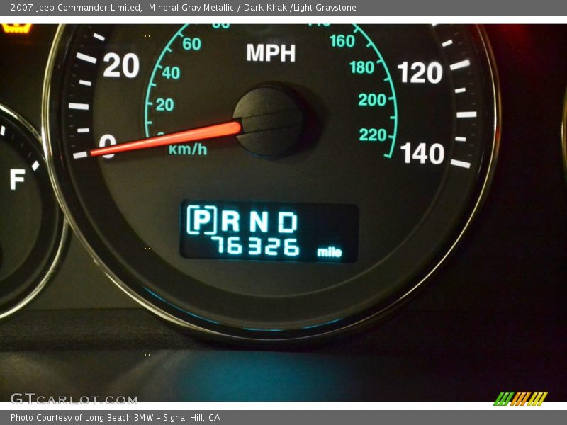 Mineral Gray Metallic / Dark Khaki/Light Graystone 2007 Jeep Commander Limited