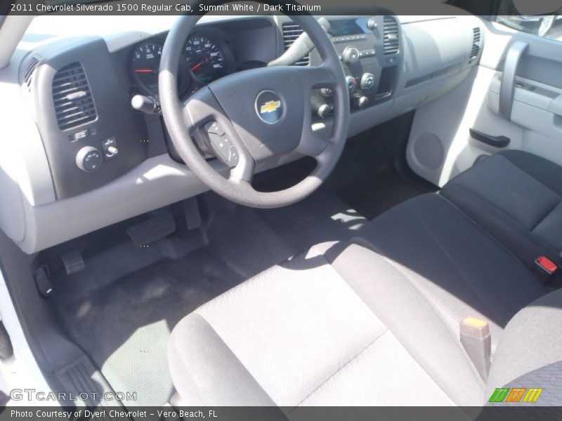 Summit White / Dark Titanium 2011 Chevrolet Silverado 1500 Regular Cab