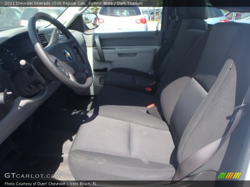 Summit White / Dark Titanium 2011 Chevrolet Silverado 1500 Regular Cab