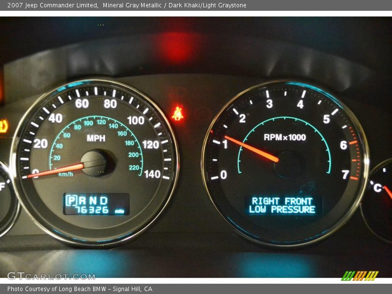 Mineral Gray Metallic / Dark Khaki/Light Graystone 2007 Jeep Commander Limited