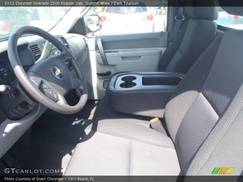 Summit White / Dark Titanium 2011 Chevrolet Silverado 1500 Regular Cab