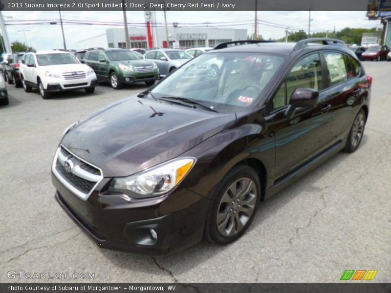 Deep Cherry Red Pearl / Ivory 2013 Subaru Impreza 2.0i Sport Limited 5 Door
