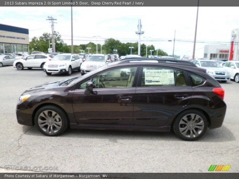 Deep Cherry Red Pearl / Ivory 2013 Subaru Impreza 2.0i Sport Limited 5 Door