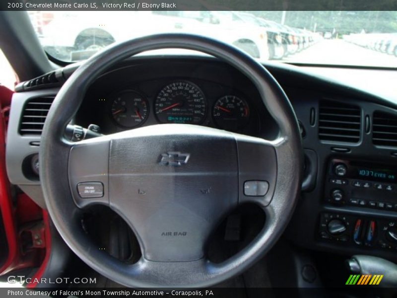 Victory Red / Ebony Black 2003 Chevrolet Monte Carlo LS