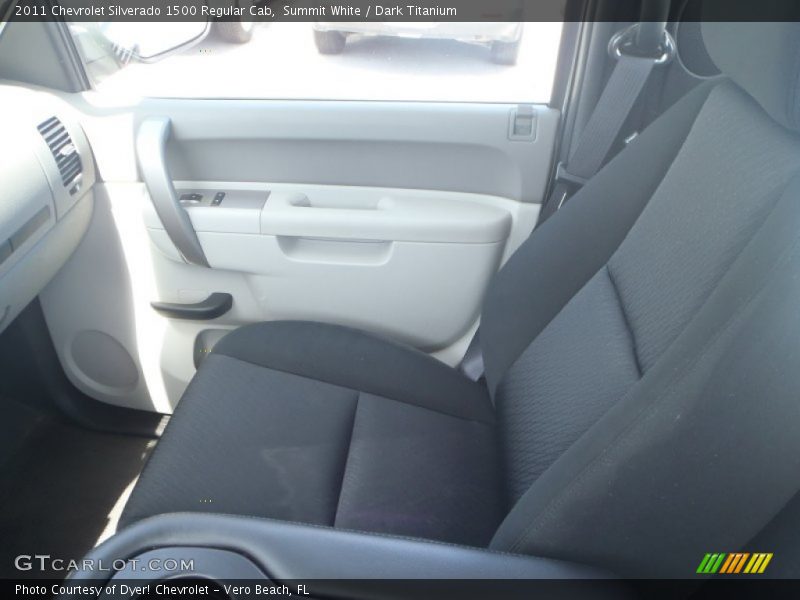 Summit White / Dark Titanium 2011 Chevrolet Silverado 1500 Regular Cab