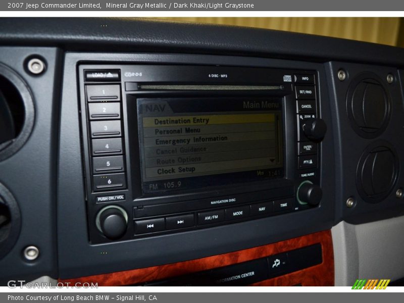 Mineral Gray Metallic / Dark Khaki/Light Graystone 2007 Jeep Commander Limited