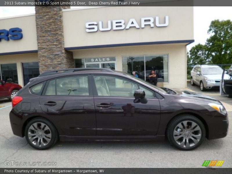 Deep Cherry Red Pearl / Ivory 2013 Subaru Impreza 2.0i Sport Limited 5 Door