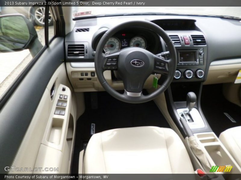 Deep Cherry Red Pearl / Ivory 2013 Subaru Impreza 2.0i Sport Limited 5 Door