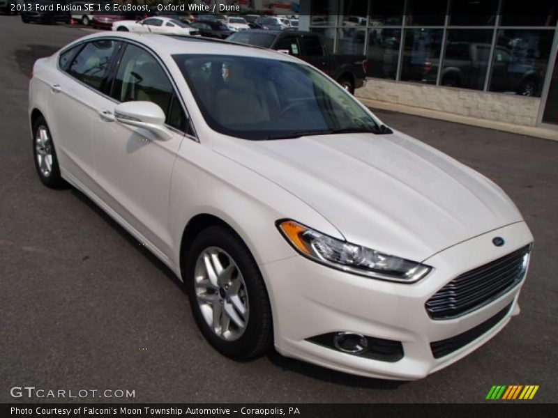 Oxford White / Dune 2013 Ford Fusion SE 1.6 EcoBoost