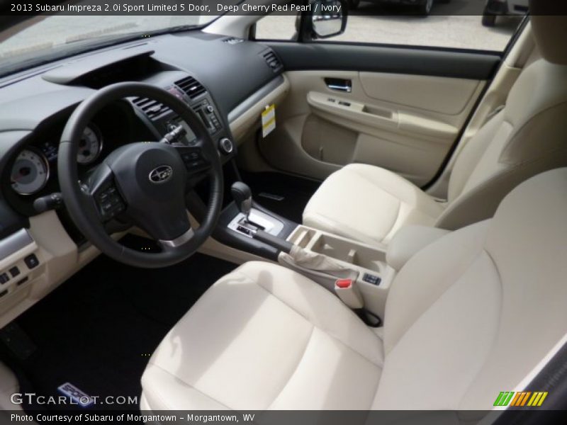 Deep Cherry Red Pearl / Ivory 2013 Subaru Impreza 2.0i Sport Limited 5 Door