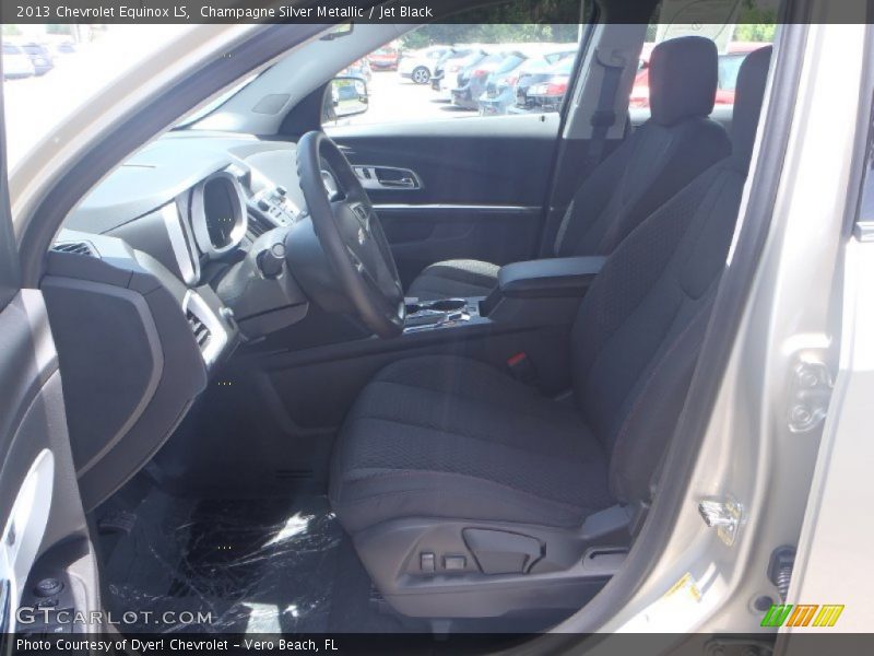Champagne Silver Metallic / Jet Black 2013 Chevrolet Equinox LS
