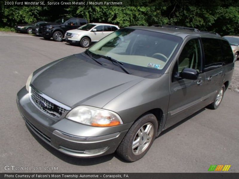 Spruce Green Metallic / Medium Parchment 2003 Ford Windstar SE