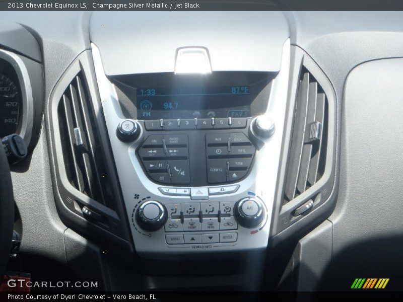 Champagne Silver Metallic / Jet Black 2013 Chevrolet Equinox LS