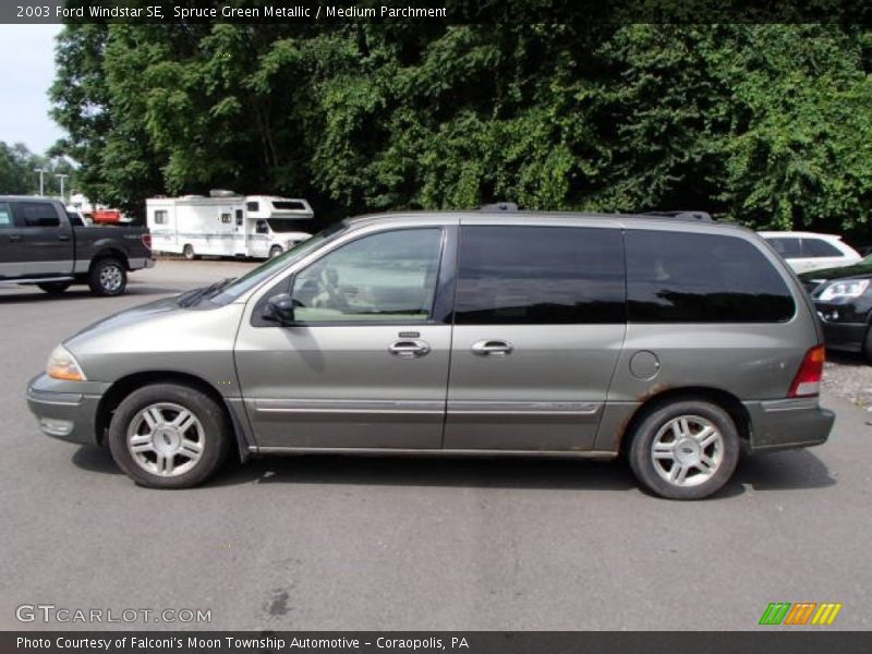 Spruce Green Metallic / Medium Parchment 2003 Ford Windstar SE