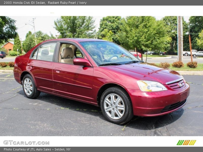 Front 3/4 View of 2003 Civic EX Sedan